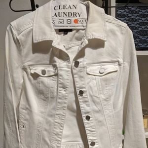 White denim jacket